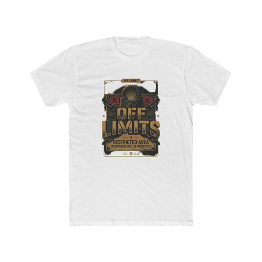 Off Limits Restricted Area Graphic Tee — Tactical Vintage Warning T-Shirt