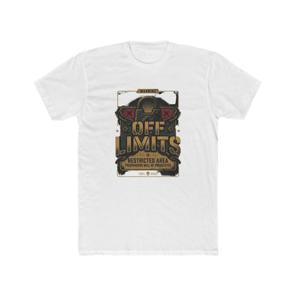 Off Limits Restricted Area Graphic Tee — Tactical Vintage Warning T-Shirt