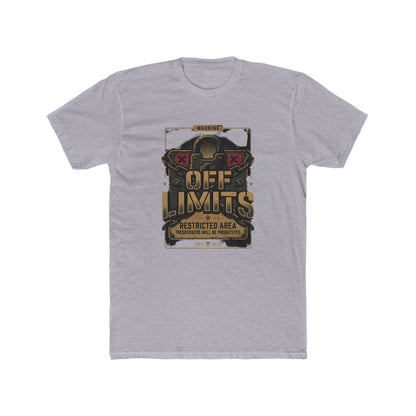 Off Limits Restricted Area Graphic Tee — Tactical Vintage Warning T-Shirt
