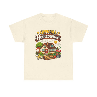 Official Homeowner T-Shirt – Cute New Home Housewarming Tee
