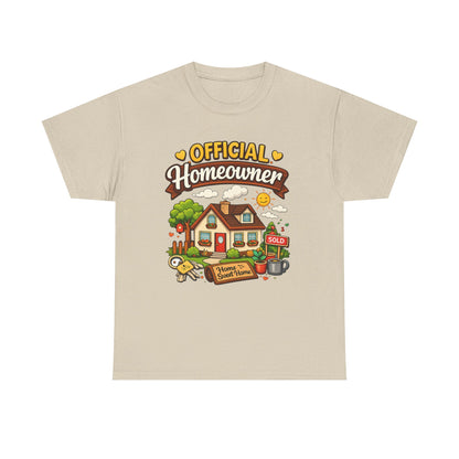 Official Homeowner T-Shirt – Cute New Home Housewarming Tee