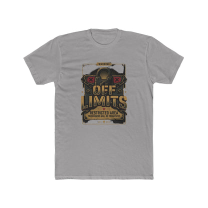 Off Limits Restricted Area Graphic Tee — Tactical Vintage Warning T-Shirt