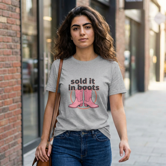 Sold It in Boots Graphic T-Shirt