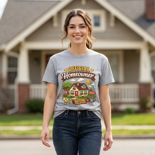 Official Homeowner T-Shirt – Cute New Home Housewarming Tee