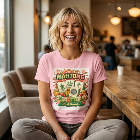 Mahjong T-Shirt – Cute "Good Game!"