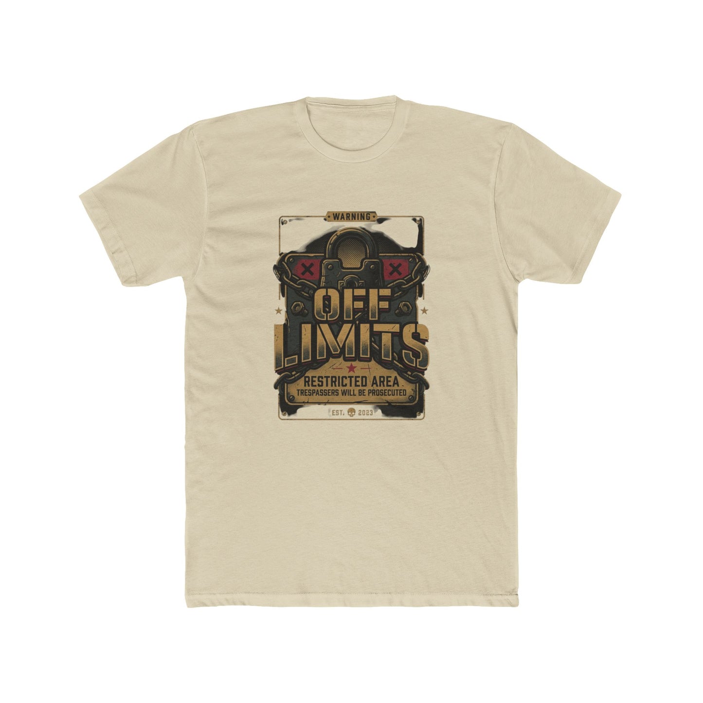 Off Limits Restricted Area Graphic Tee — Tactical Vintage Warning T-Shirt