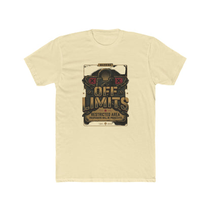Off Limits Restricted Area Graphic Tee — Tactical Vintage Warning T-Shirt